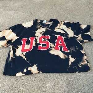 USA cropped dyed tee